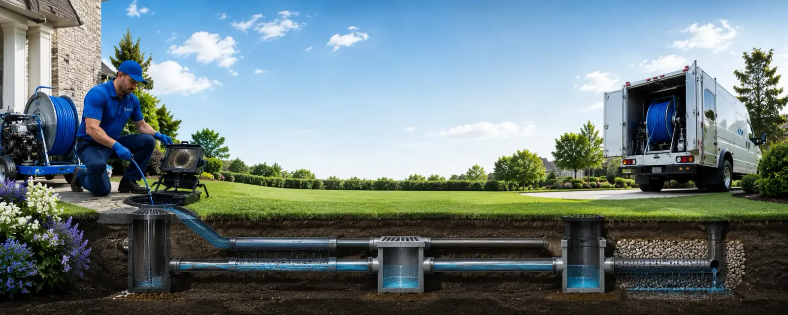 Outdoor drain cleaning information for Bennett, NC